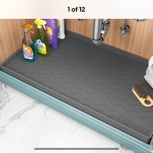 Gray Under Sink Protector Mat